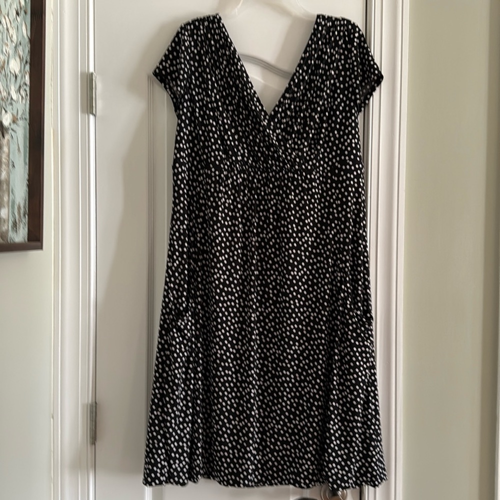 NWOT. Adrianna Papell fully lined cap sleeve dress with side pockets.